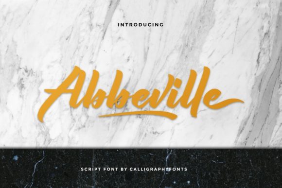 Abbeville: A Stylish Handwritten Font
