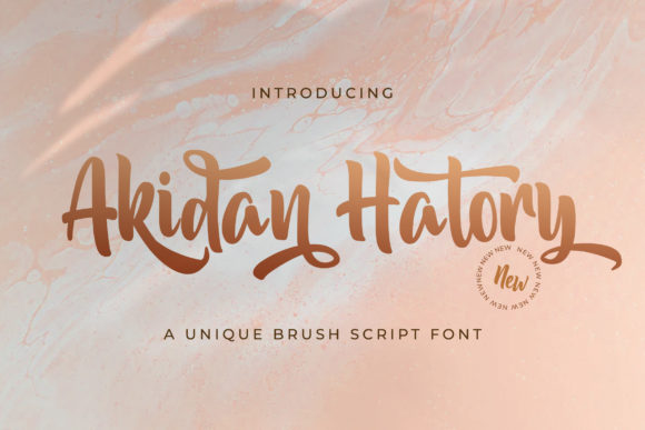 Akidan Hatory: A Magical Script Font