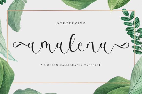 Amalena: A Romantic Typeface for Elegant Design