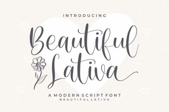 Beautiful Lativa: A Delicate Script Font