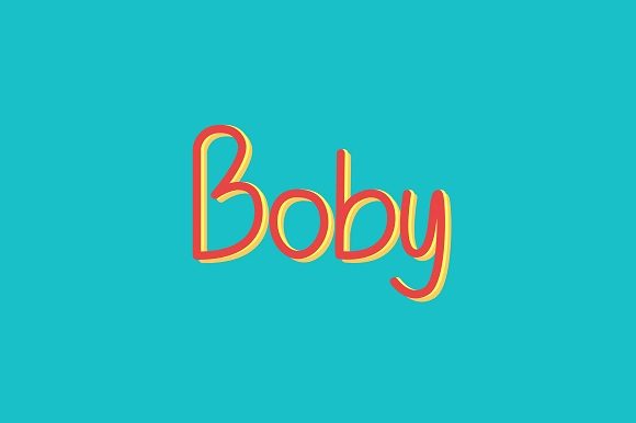 Boby: A Handwritten Font for Web Design