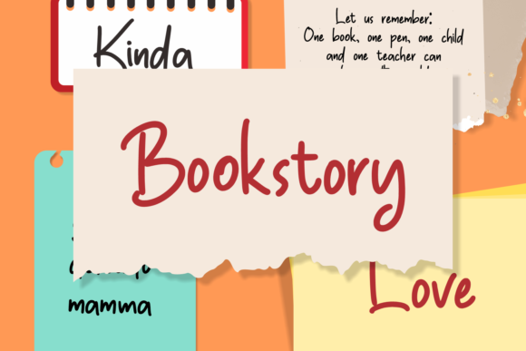 Bookstory: A Delicate Script Font
