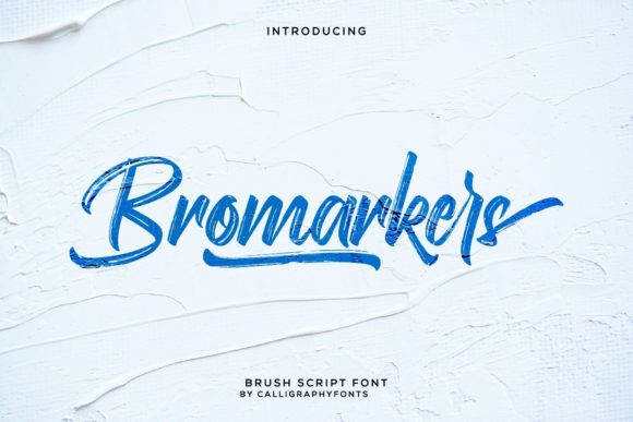 Bromarkers Font for Web Design