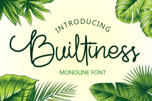 Builtiness: A Charming Handwritten Font