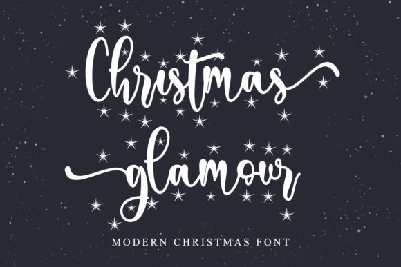 Christmas Glamour Font for Festive Design