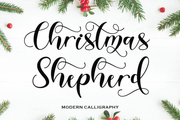Christmas Shepherd Font for Creative Projects