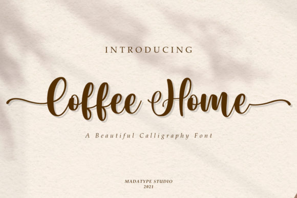 Coffee Home Font for Elegant Design