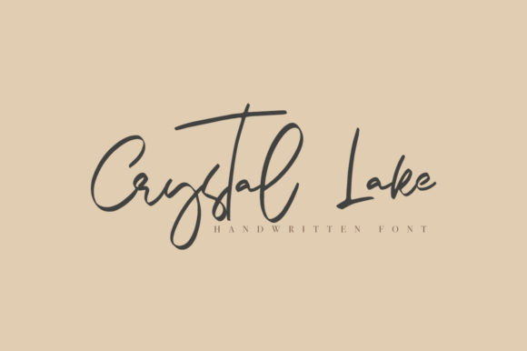 Crystal Lake: A Stylish Script Font