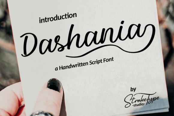 Dashania: Elegant Script Font for Crafters