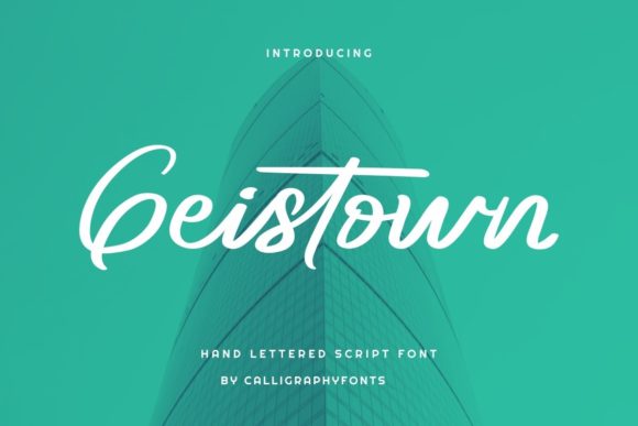 Geistown: A Playful Script Font