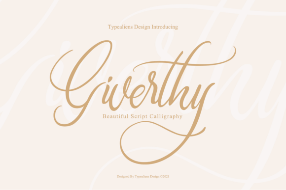 Giverthy: A Script Font for Web Design
