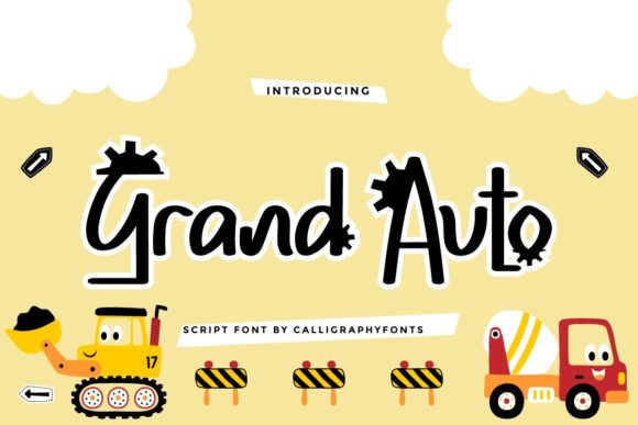Grand Auto: A Friendly Handwritten Font