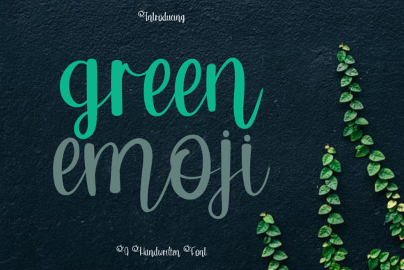 Green Emoji Font for Elegant Design