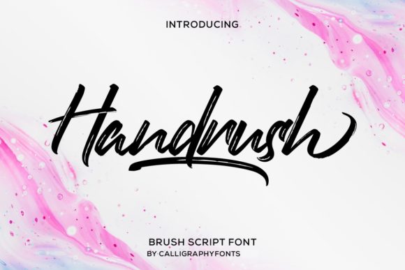 Handrush: A Script Font for Creative Makers