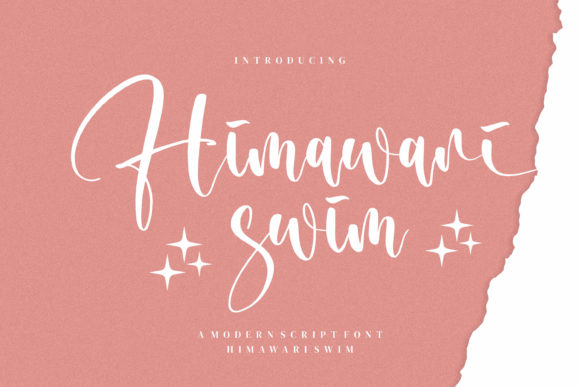 Himawari Swim: A Magical Script Font