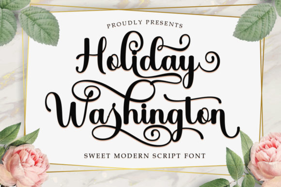 Holiday Washington Font for Business