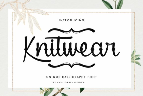 Knitwear: A Script Font for Real Projects