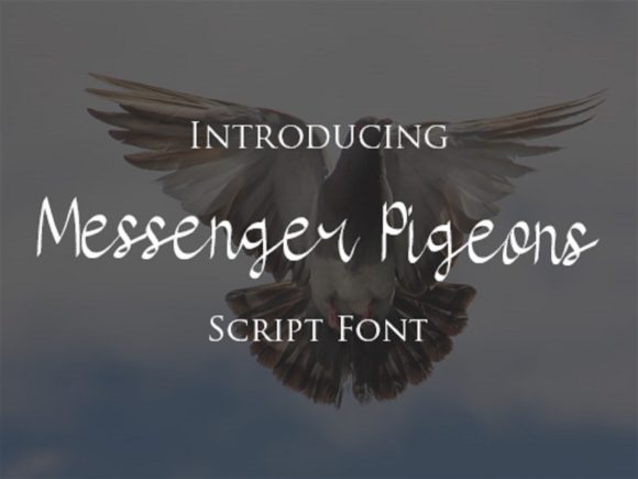 Messenger Pigeons: A Magical Script Font