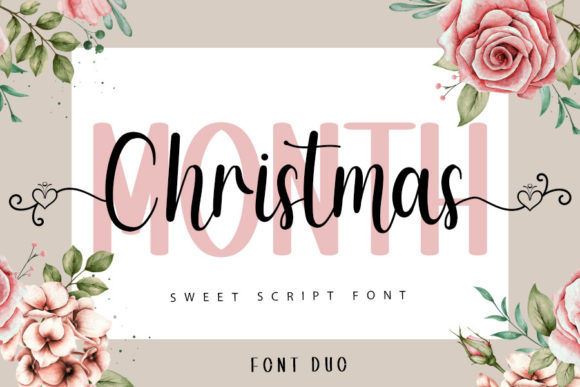 Month Christmas Font for Business