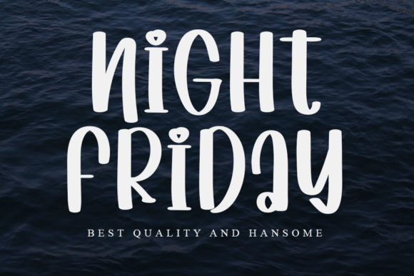 Night Friday Font for Web Design