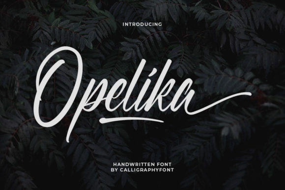 Opelika Font: Playful Script for Editorial Design