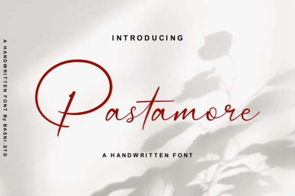 Pastamore: Romantic Script Font for Craft Projects