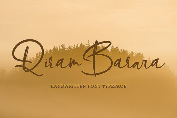 Qiram Barara: A Magical Script Font
