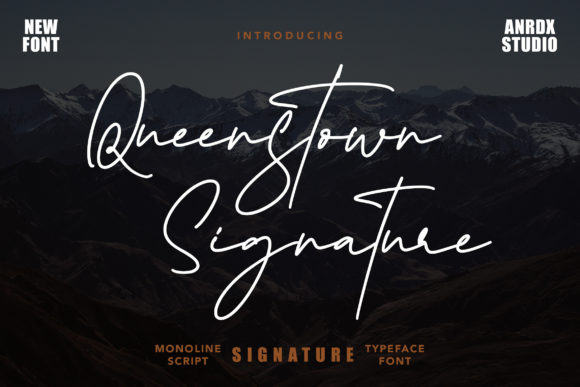 Queenstown Signature: A Elegant Script Font