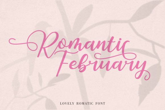Romantic February Font for Web Design