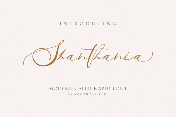 Santhania: Elegant Script Font for Crafters