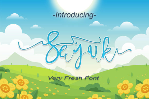 Sejuk: A Luxurious Script Font
