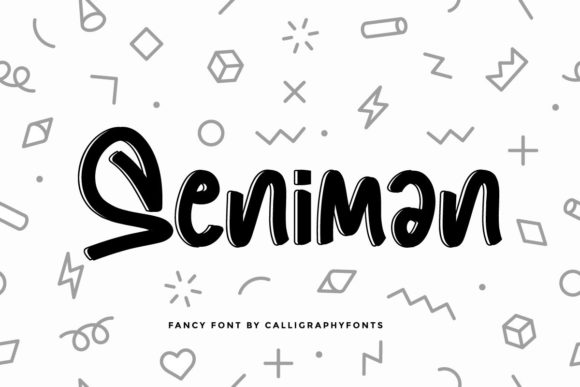 Seniman: A Handwritten Font for Relaxed Design