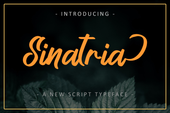 Sinatria: A Magical Script Font