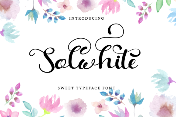 Solwhite: A Script Font for Elegant Design