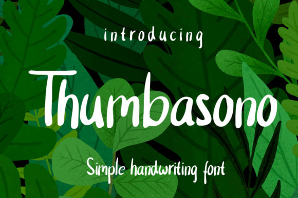Thumbasono: A Joyful Script Font for Web Design